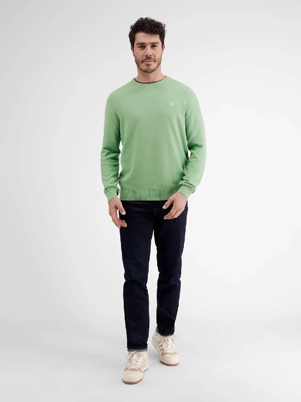 Lerros 23D5001 GEBREIDE TRUI MET RONDE HALS (612 SAGE GREEN) Neueste Stile