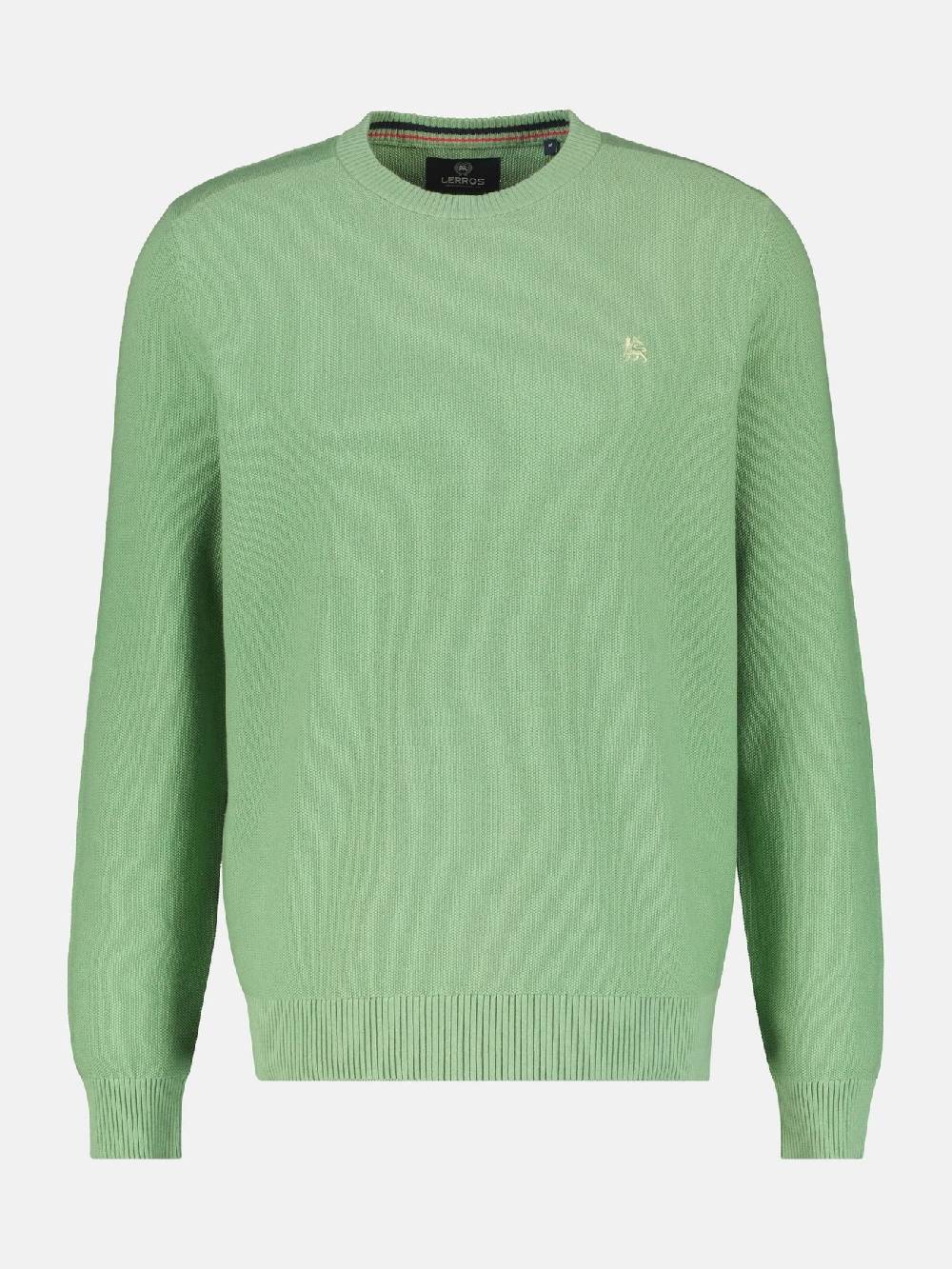 Lerros 23D5001 GEBREIDE TRUI MET RONDE HALS (612 SAGE GREEN) Neueste Stile