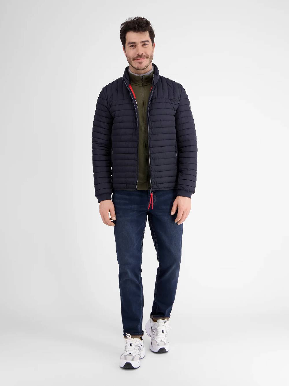 Lerros 23D4503 GESTRUCTUREERD SWEATJACK (659 AGED OLIVE) Zeitbegrenzte Promotion