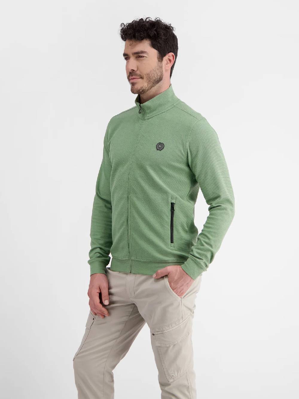 Lerros 23D4503 GESTRUCTUREERD SWEATJACK (612 SAGE GREEN) Bis zu 50% Rabatt