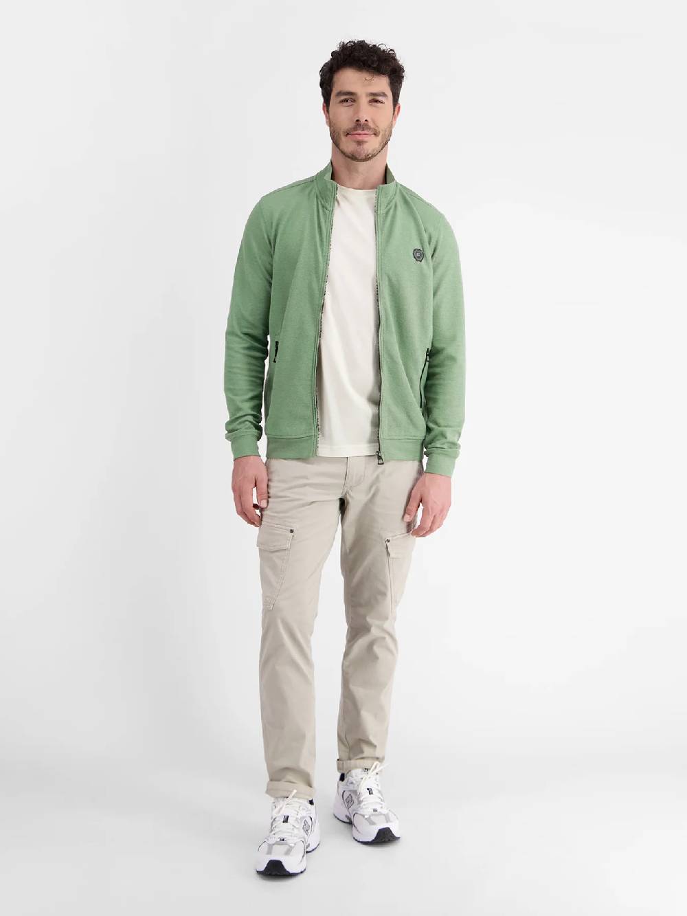 Lerros 23D4503 GESTRUCTUREERD SWEATJACK (612 SAGE GREEN) Bis zu 50% Rabatt