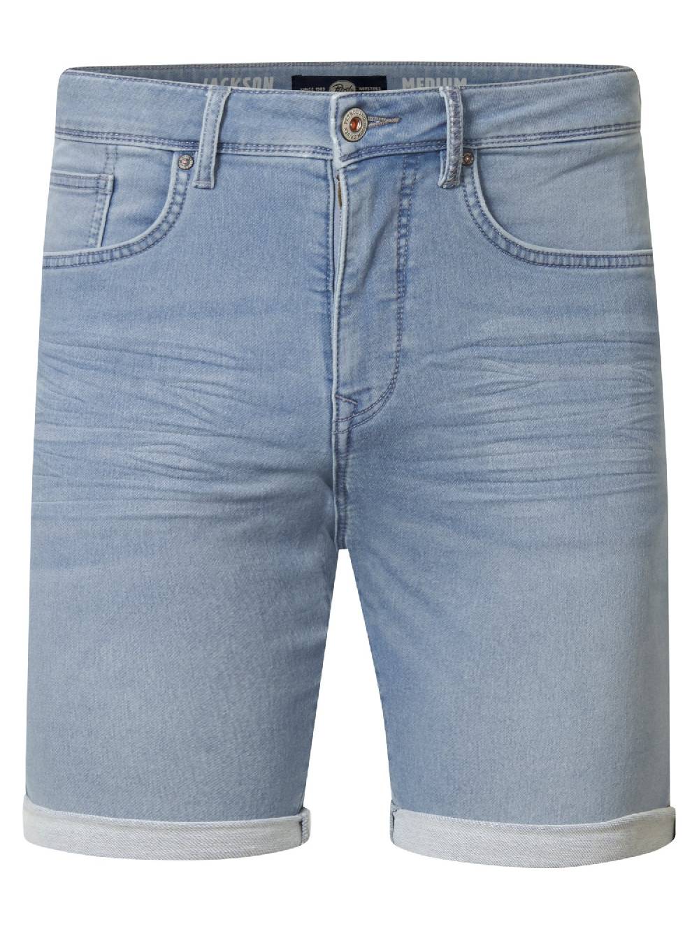 Petrol JACKSON JOGG-Denim Short Slim Fit M-1040-SHO001 (bleached 5700) Kostenloser Versand international