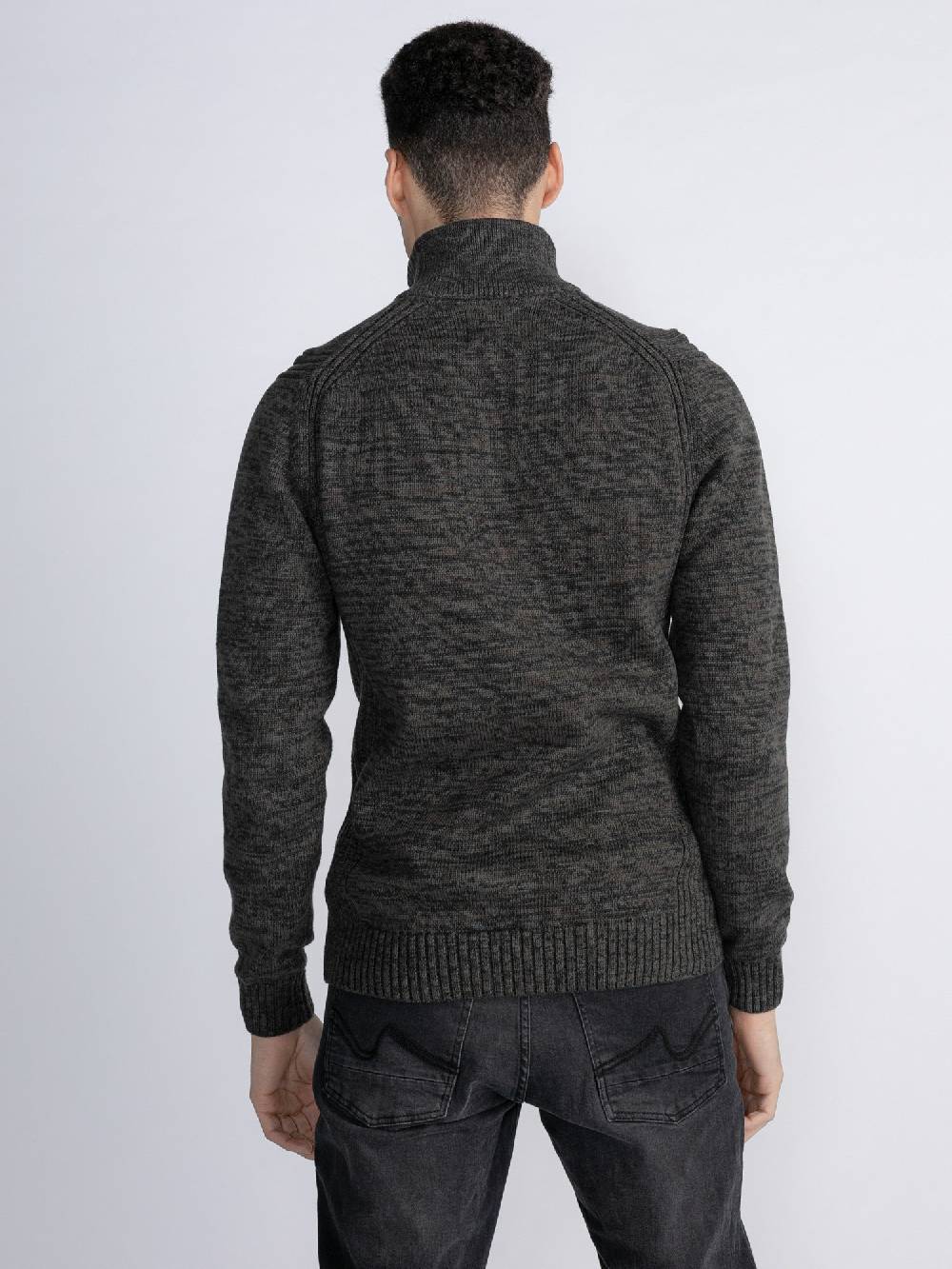 Petrol M-3030-Kwc206 - Men Knitwear Collar (6143 Forest Night) Valentinstagsangebot
