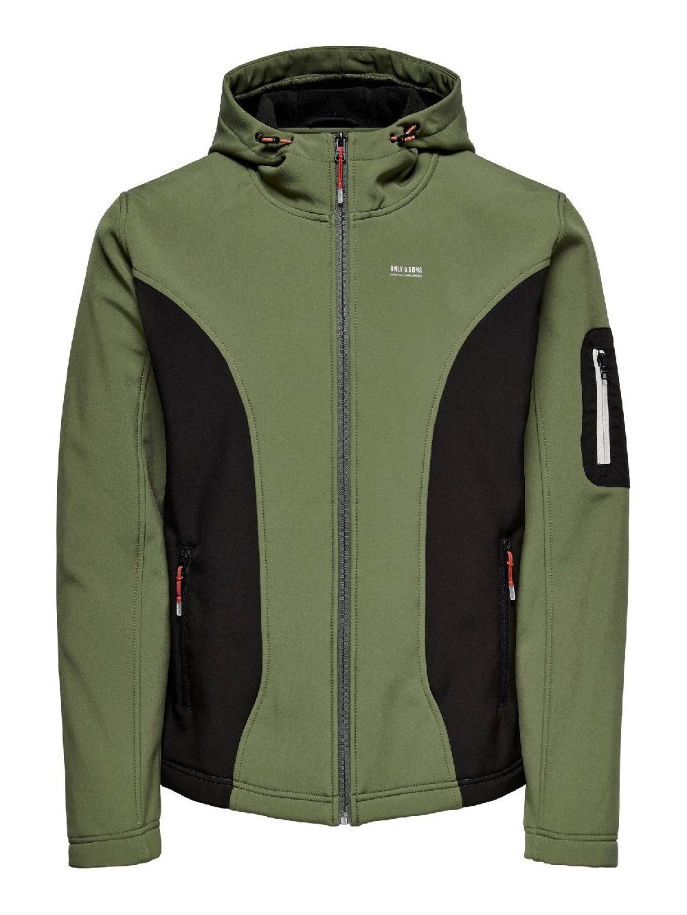 Only & Sons ONSBRAD Hood softshell jacket otw (Olive Night/Black) Heißer Verkauf