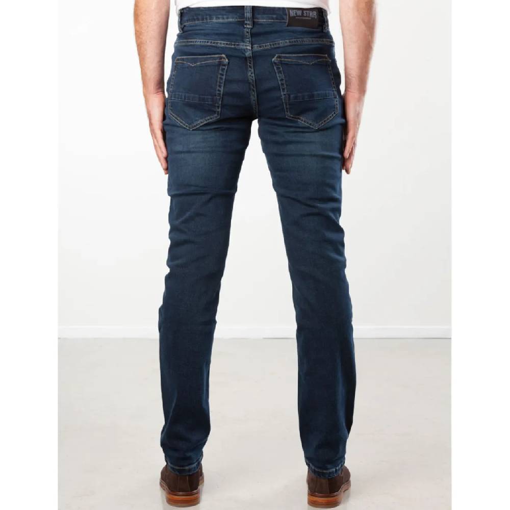 New Star JV-SLIM Stretch Denim Slimfit - (DARK BLUE) Große Rabatte
