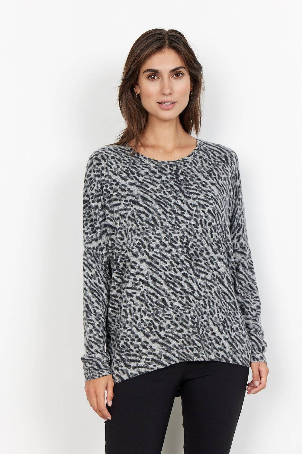Soya Concept SC-BIARA AOP 94 BLOUSE (9999 BLACK COMBI) Letzter Tag