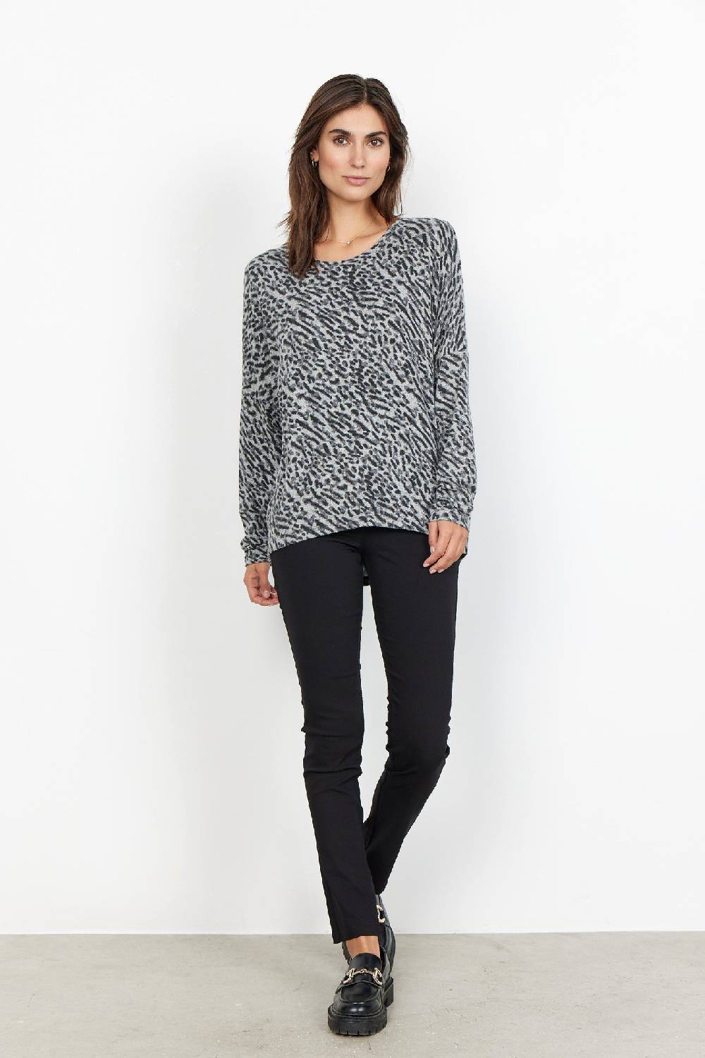 Soya Concept SC-BIARA AOP 94 BLOUSE (9999 BLACK COMBI) Letzter Tag