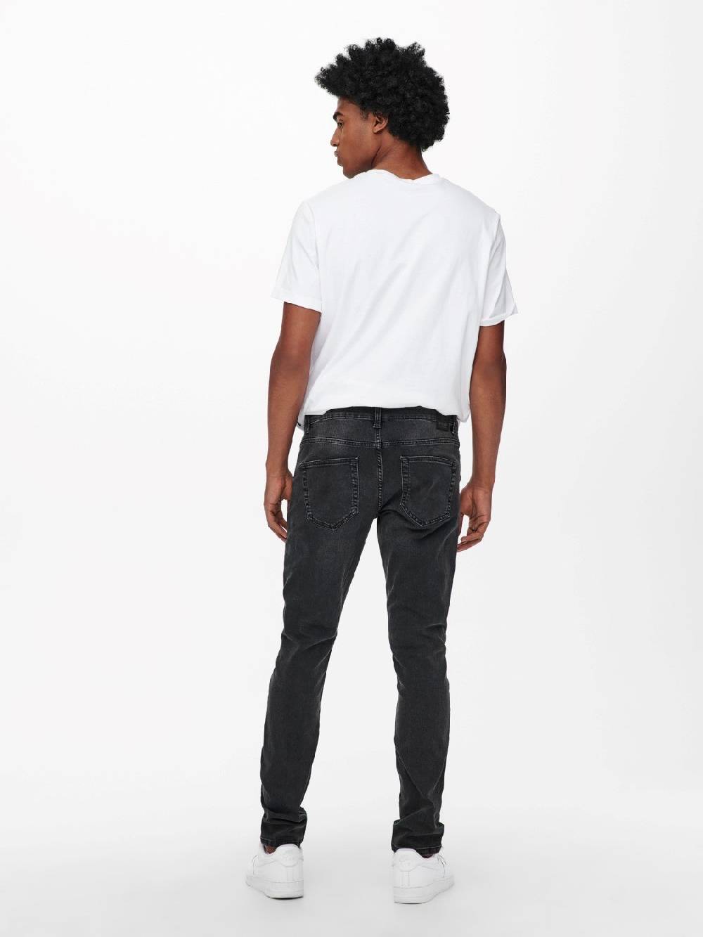 Only & Sons ONSLOOM Life Slim Black (PK 9614) Super Rabatt