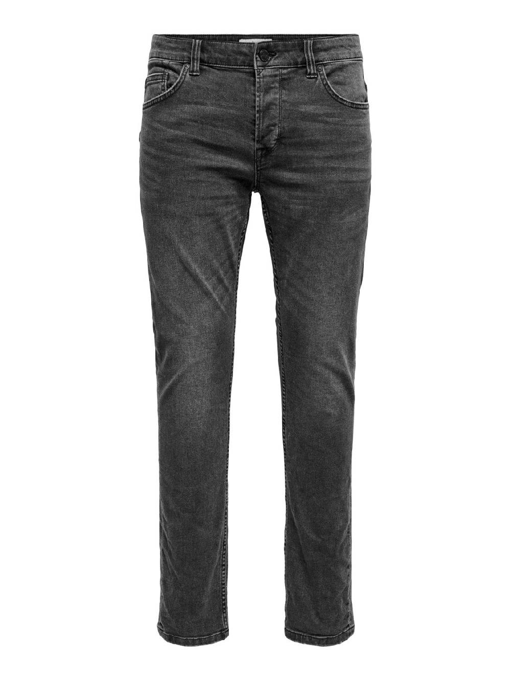 Only & Sons ONSLOOM Life Slim Black (PK 9614) Super Rabatt