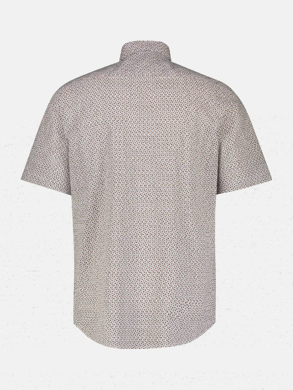 Lerros 2432303 SHIRT MET HALVE MOUW EN GEOMETRISCHE PRINT (927 MELLOW PEACH) Begrenzt auf 3 Tage
