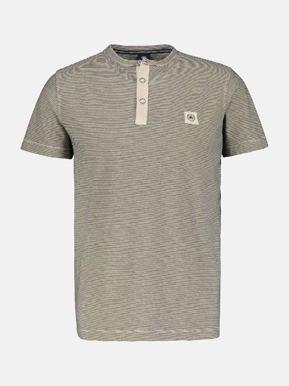 Lerros 2423910 GESTREEPT SERAFINO OVERHEMD (705 LIGHT DUNE BEIGE) Im Verkauf
