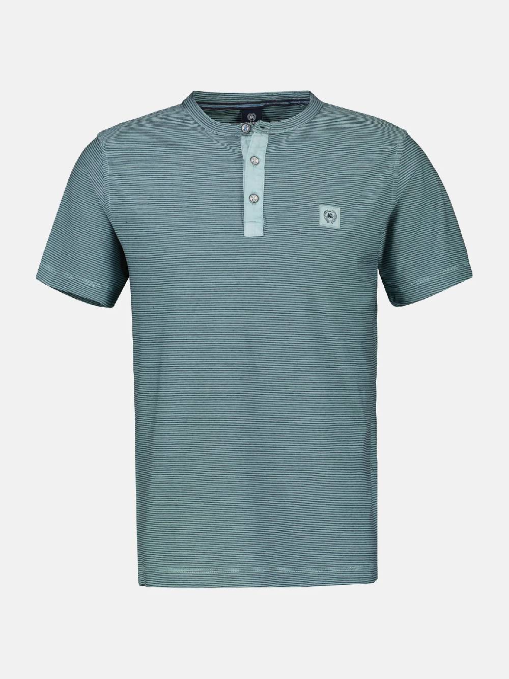 Lerros 2423910 GESTREEPT SERAFINO OVERHEMD (622 COASTAL SEA BLUE) zollfrei