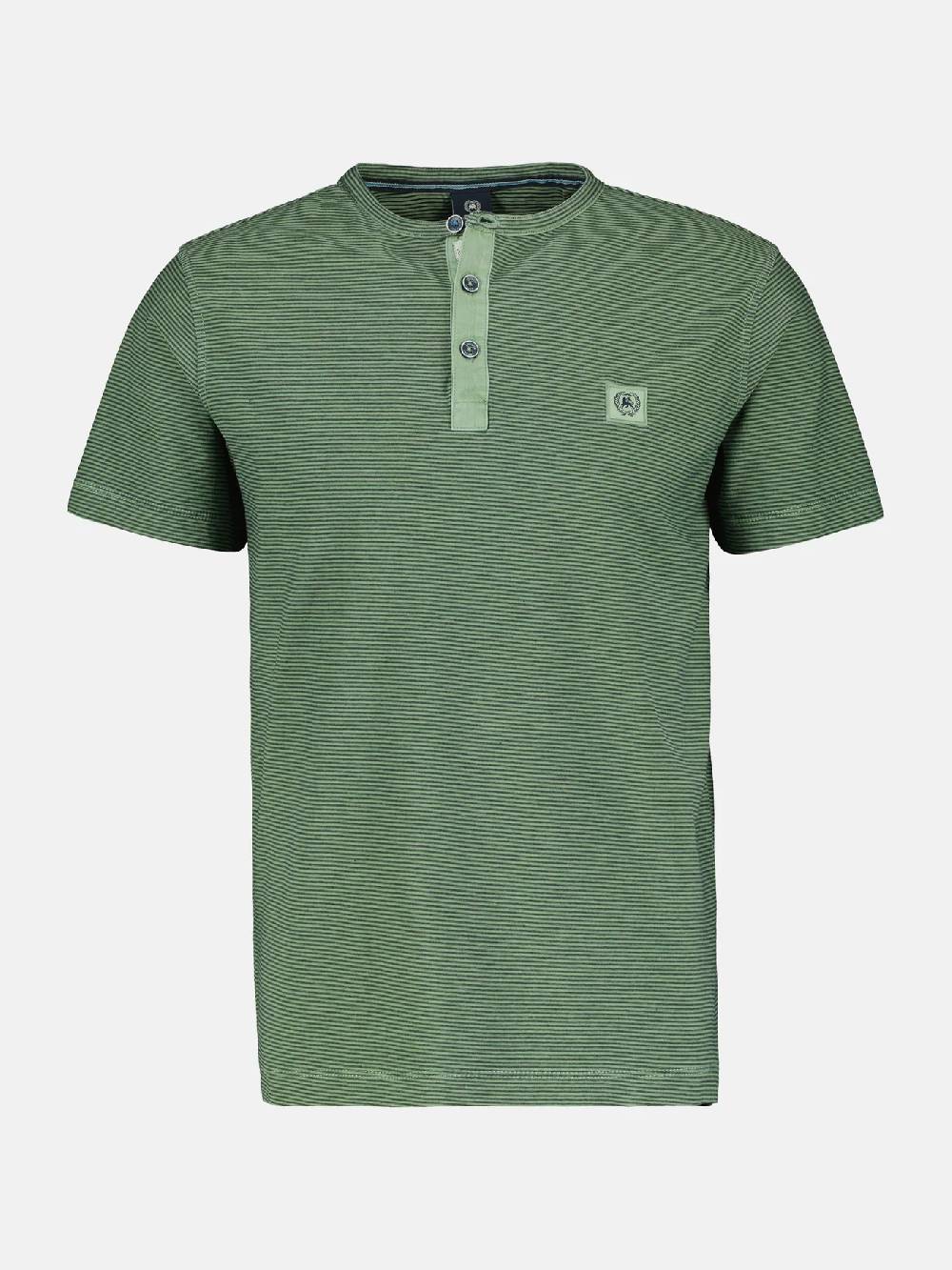 Lerros 2423910 GESTREEPT SERAFINO OVERHEMD (612 SAGE GREEN) 50% Rabatt für begrenzte Zeit