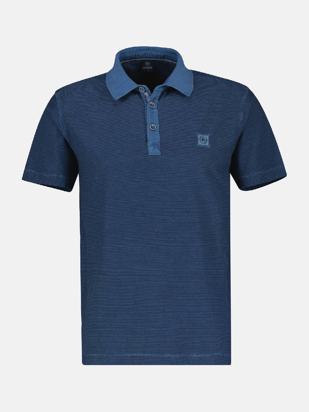 Lerros 2423211 GESTREEPT POLOSHIRT (448 STORM BLUE) Auslauf