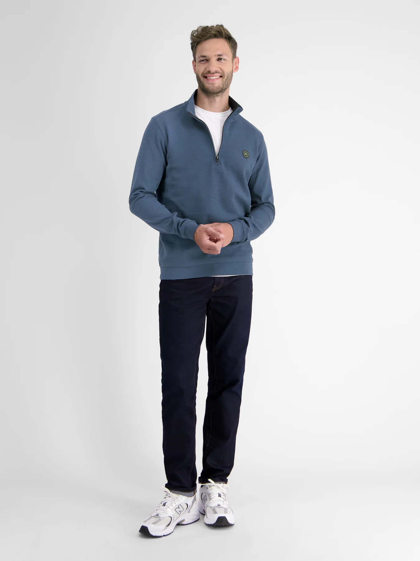 Lerros 23D4402 GESTRUCTUREERDE SWEATBROEK (448 STORM BLUE) Hotsell
