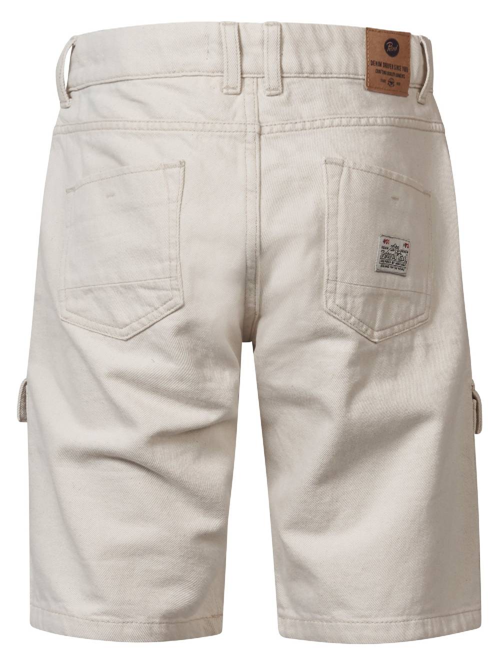 Petrol BUFFALO CARGO - Denim Short Relaxed Fit M-1040-SHO025 (antique white 0007) Black Friday