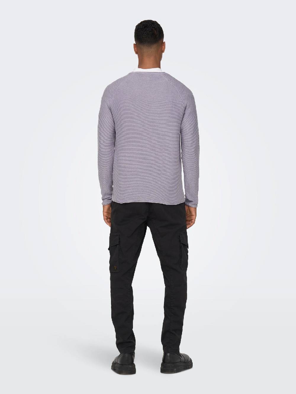 Only & Sons ONSDEXTOR 12 Wash Raglan Knit (22016131 Purple Ash) Tägliche Deals