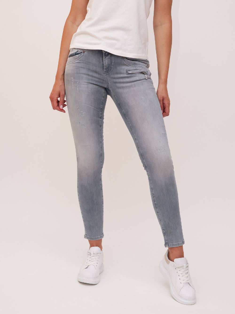 M.O.D SUZY Skinny Fit Hippo Grey Rabatte dieses Monats