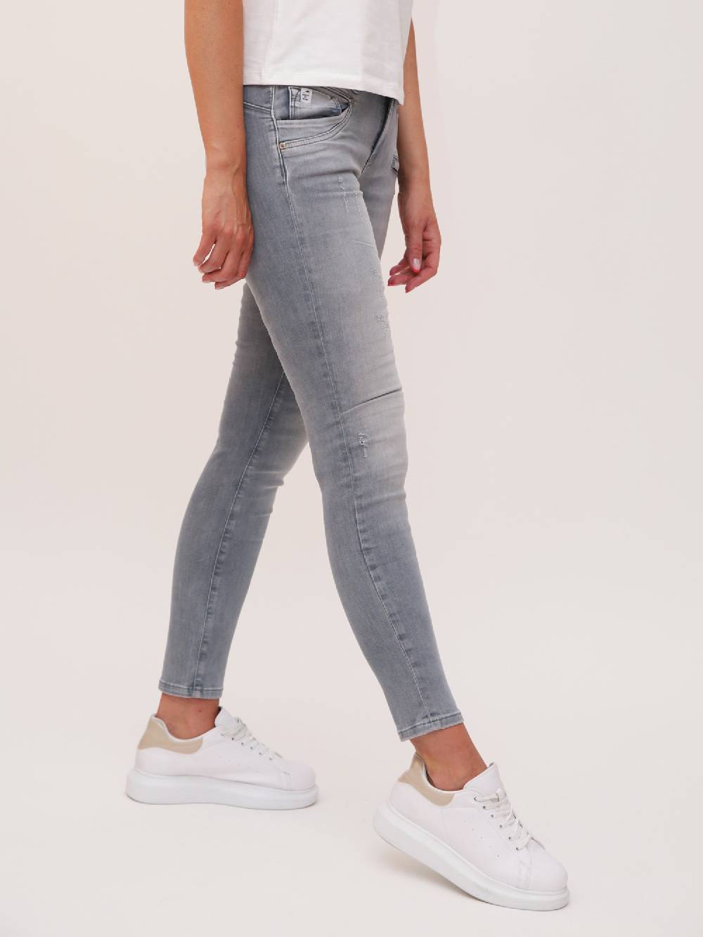 M.O.D SUZY Skinny Fit Hippo Grey Rabatte dieses Monats