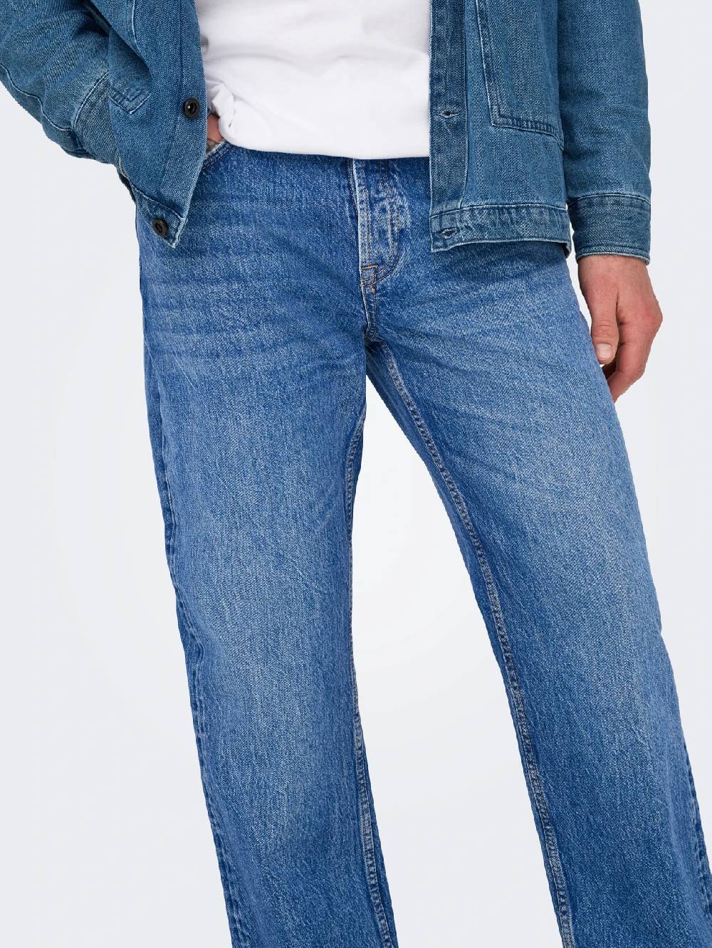Only & Sons ONSEDGE STRAIGHT BROMO 0017 DOT DNM NOOS Dark Medium Blue Denim 2025