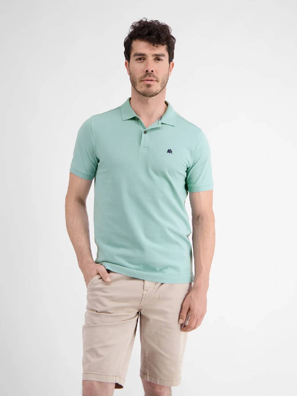 Lerros 2423200 BASIS POLOSHIRT (622 COASTAL SEA BLUE) Limitierter Zeitrabatt