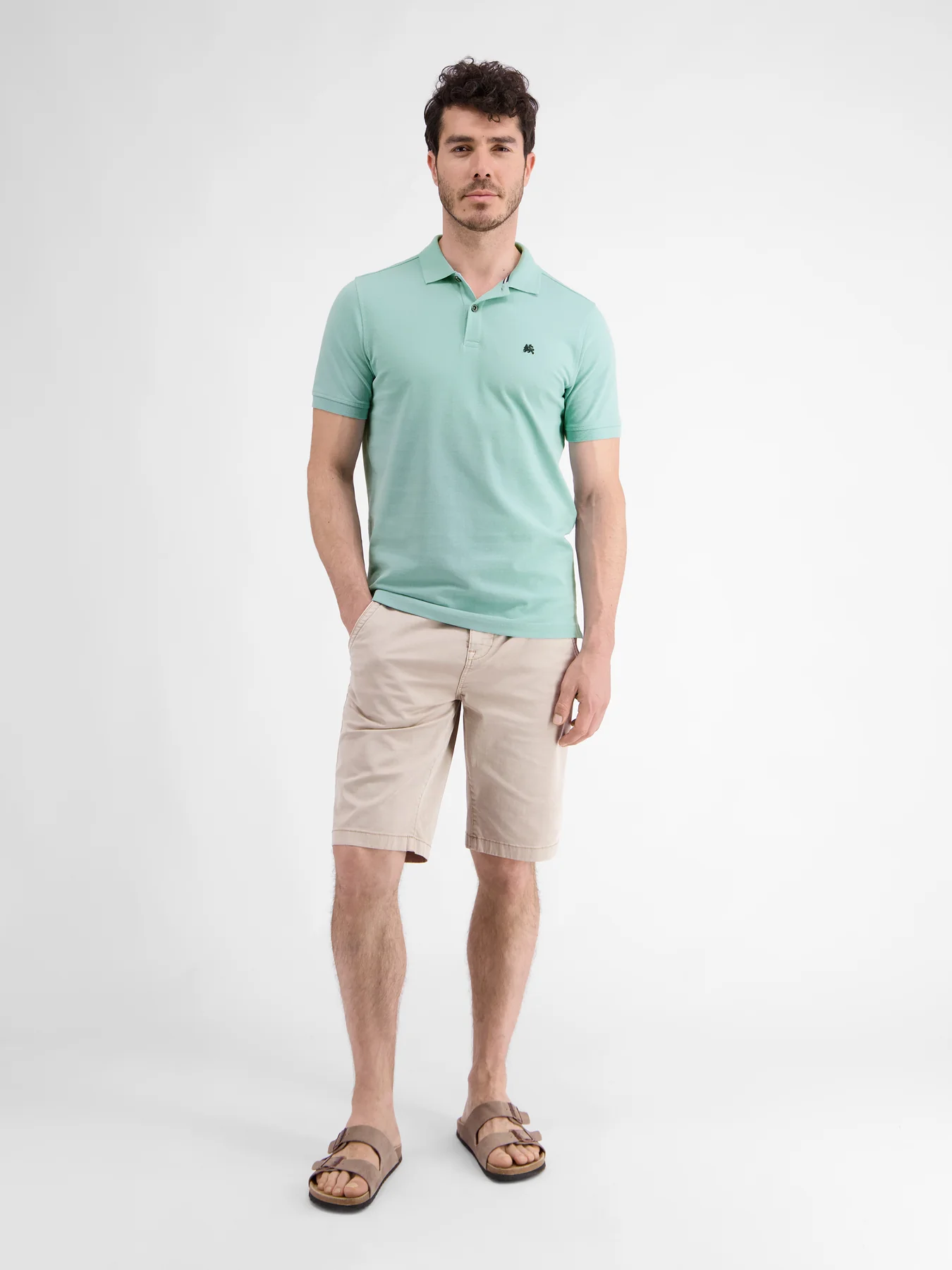 Lerros 2423200 BASIS POLOSHIRT (622 COASTAL SEA BLUE) Limitierter Zeitrabatt