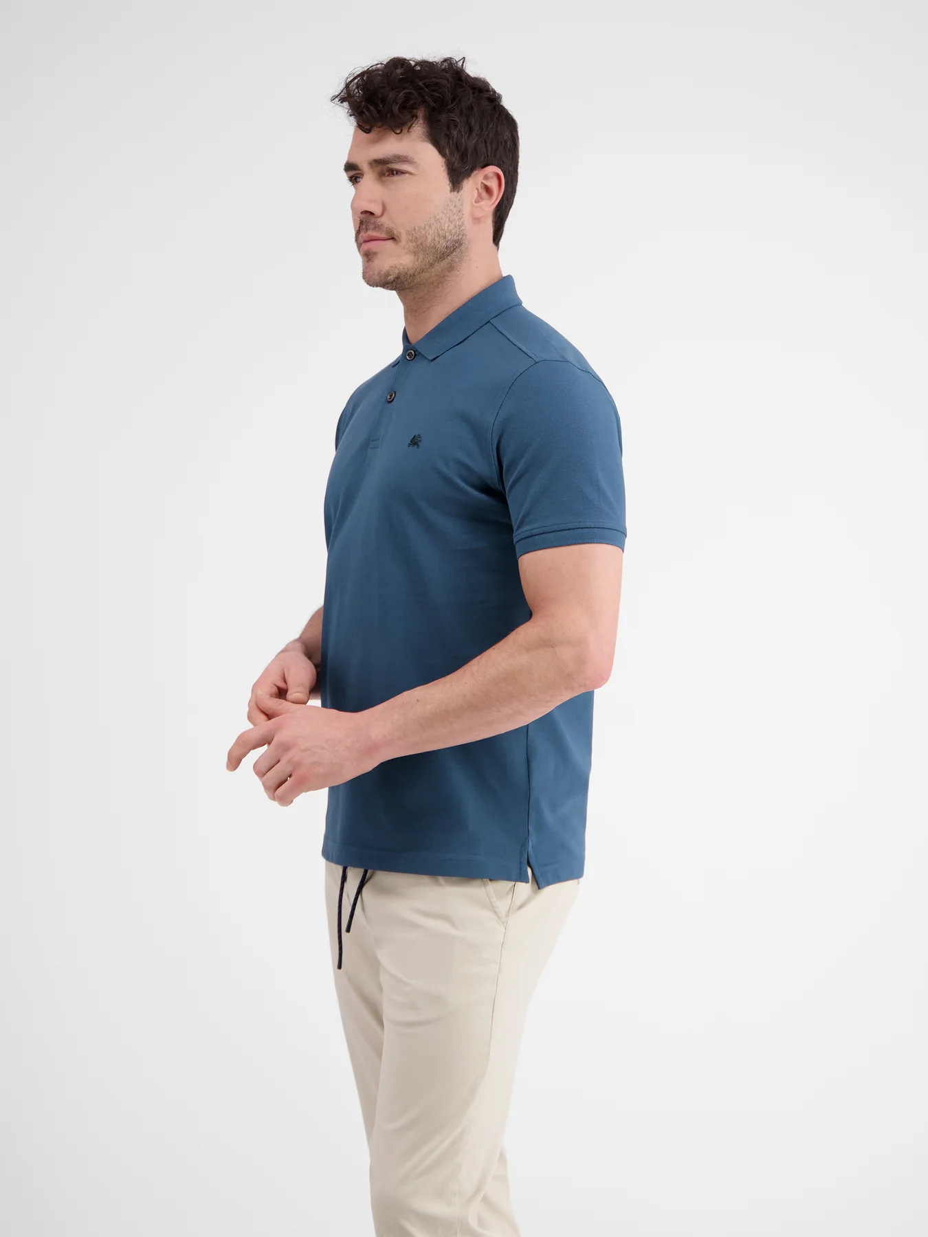 Lerros 2423200 BASIS POLOSHIRT (448 STORM BLUE) Fabrik Onlineshop