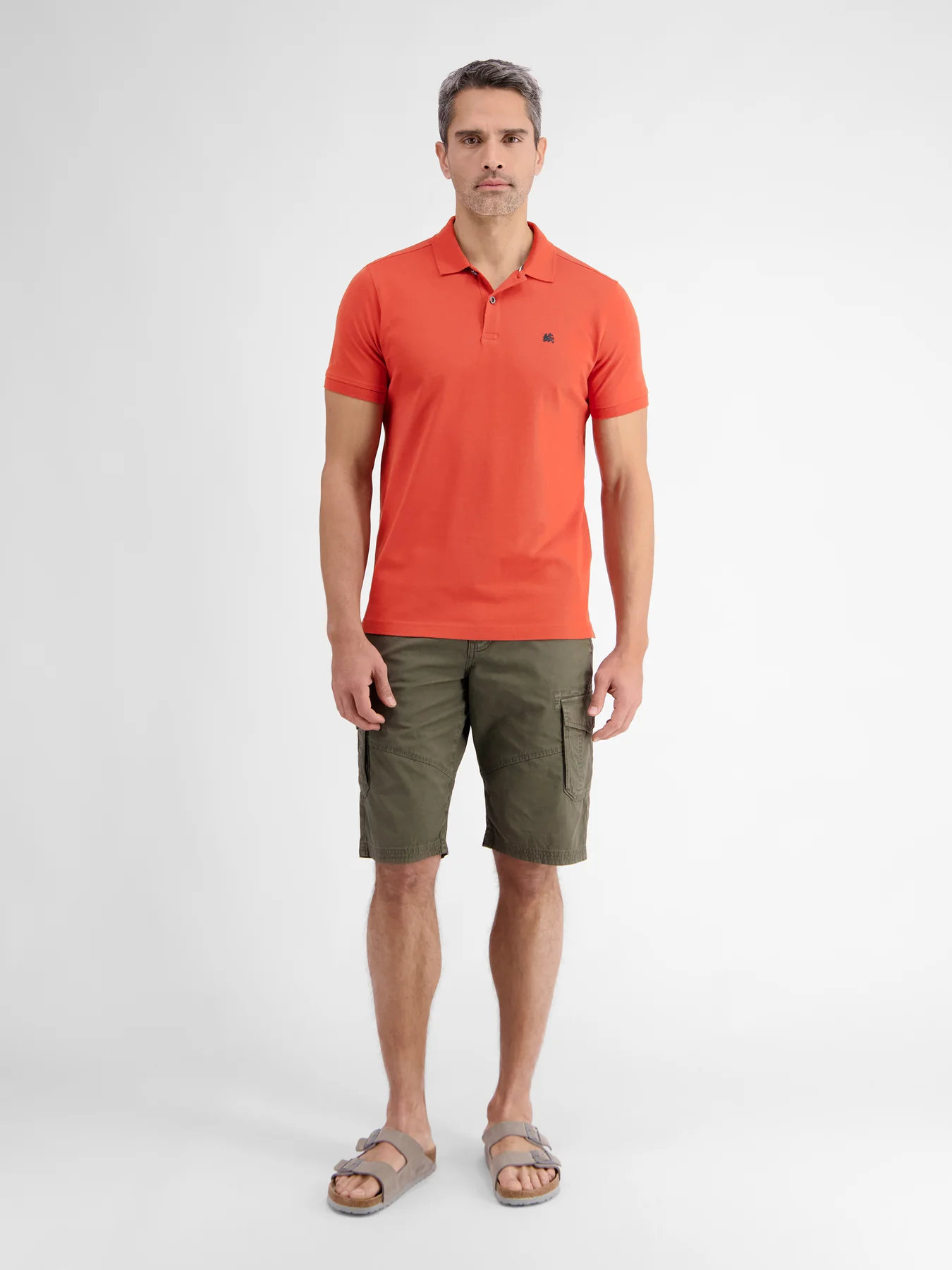 Lerros 2423200 BASIS POLOSHIRT (327 DEEP CORAL RED) Fabrikpreis