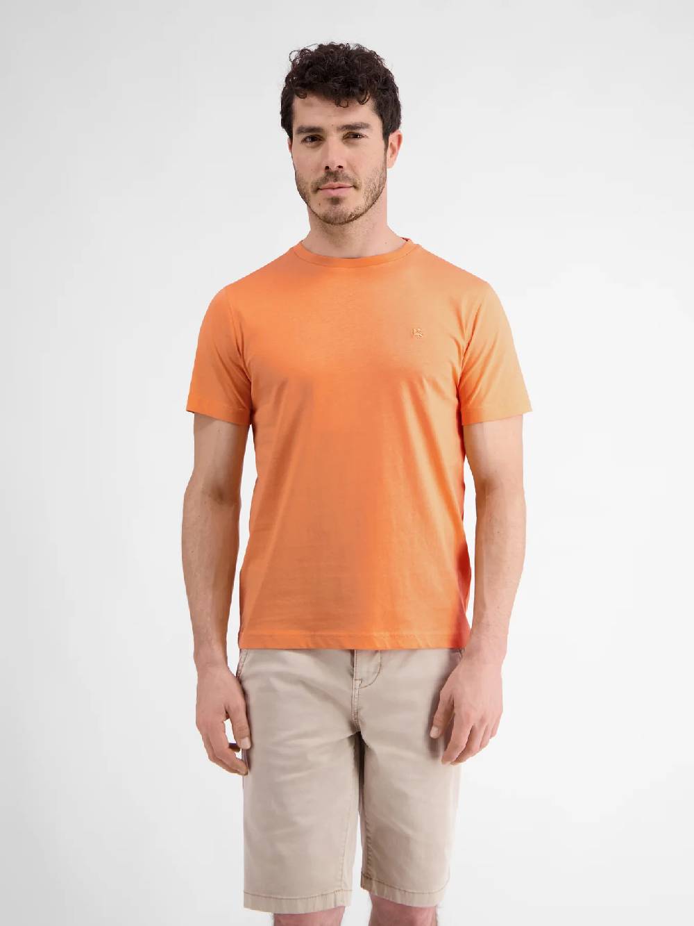 Lerros 2423000 EFFEN BASIC T-SHIRT LOGOSTEEK (927 MELLOW PEACH) Begrenztes Angebot