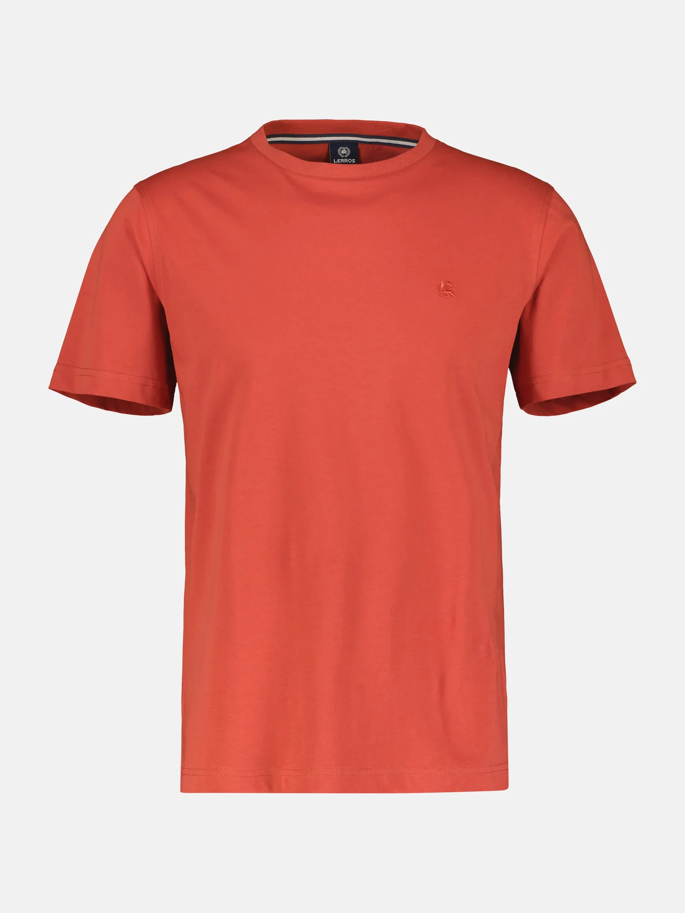 Lerros 2423000 EFFEN BASIC T-SHIRT LOGOSTEEK (327 DEEP CORAL RED) Exklusivangebot