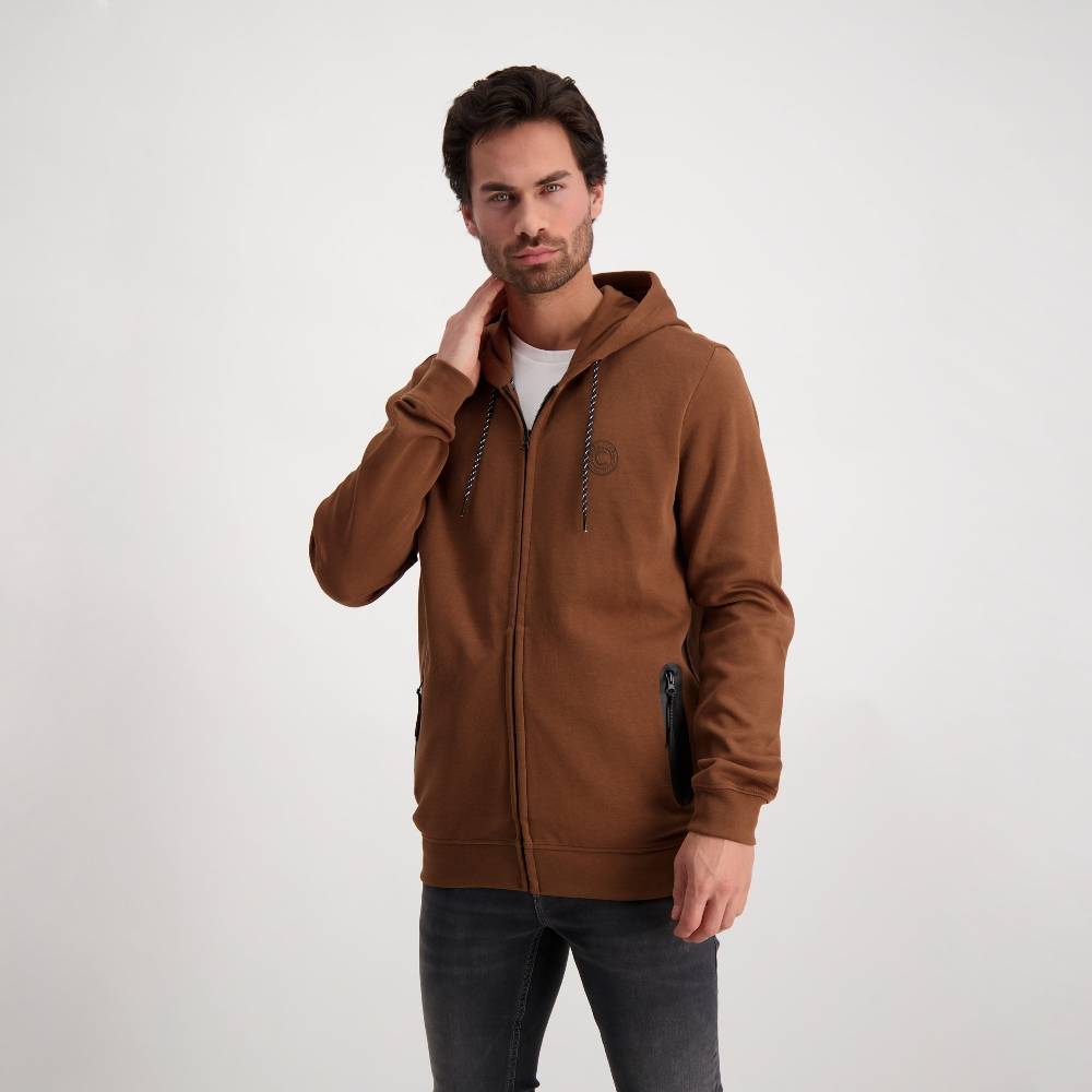 Cars Jeans ISCAR HOOD SW Brown Jubiläumsangebot