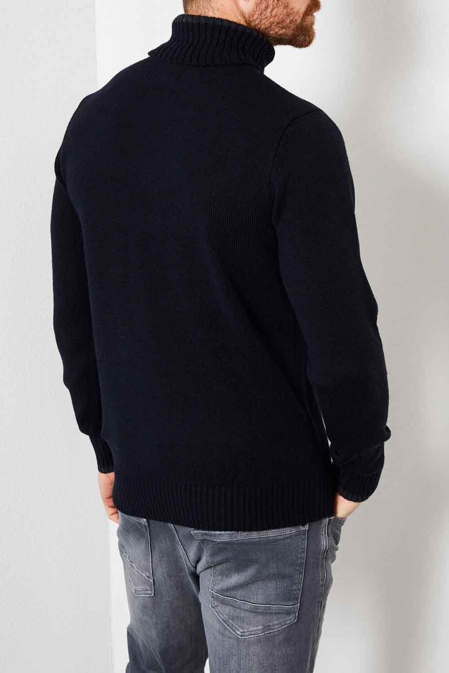 Petrol M-3000-KWC222 Turtleneck Pullover (5091 Dark Navy) Nur noch ein Tag übrig