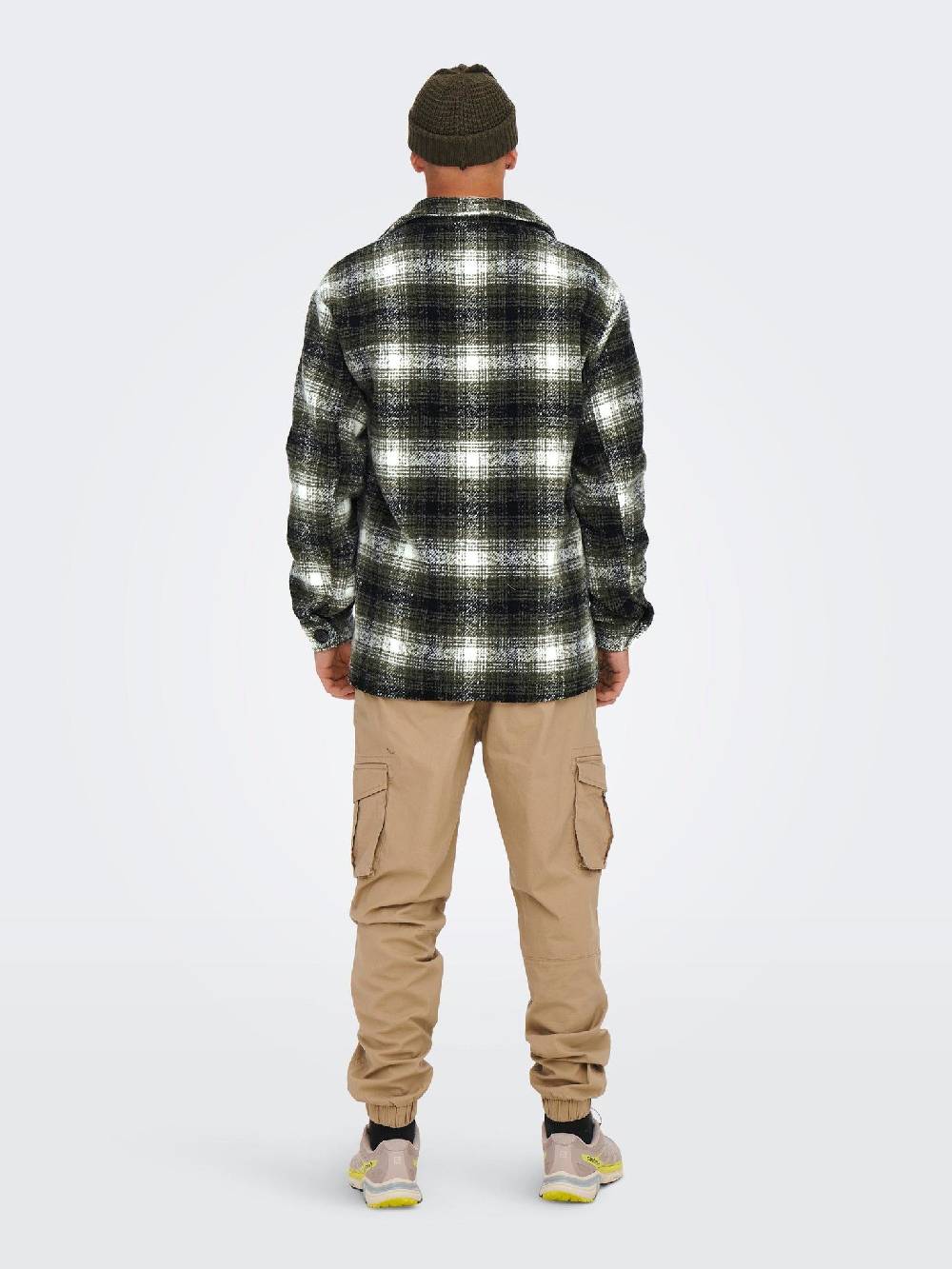 Only & Sons ONSCANE Check Jacket OTW (187719 Peat) 50% Rabatt mit kostenlosem Versand