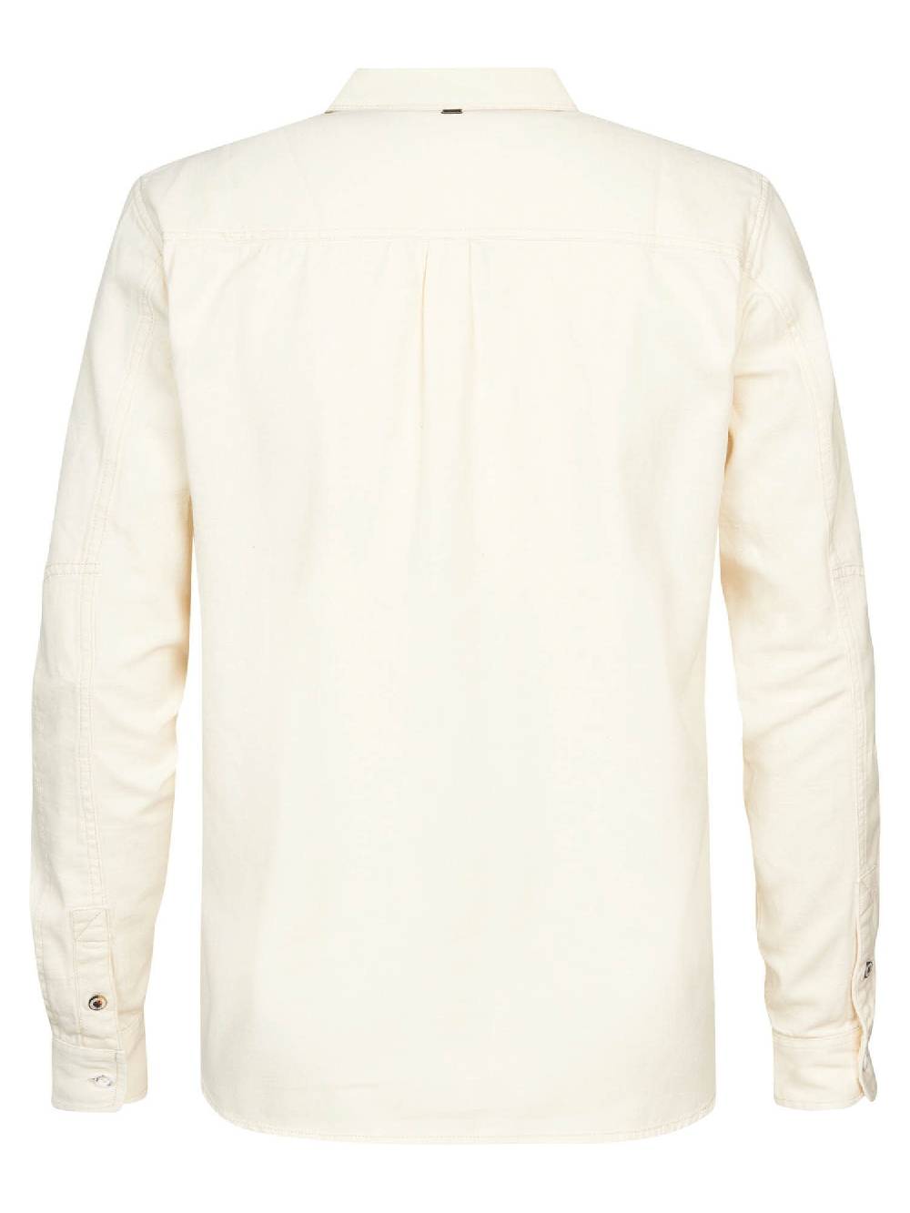 Petrol M-1030-Sil409 - Men Shirt Long Sleeve Uni (0108 Old White) Fabrikladen