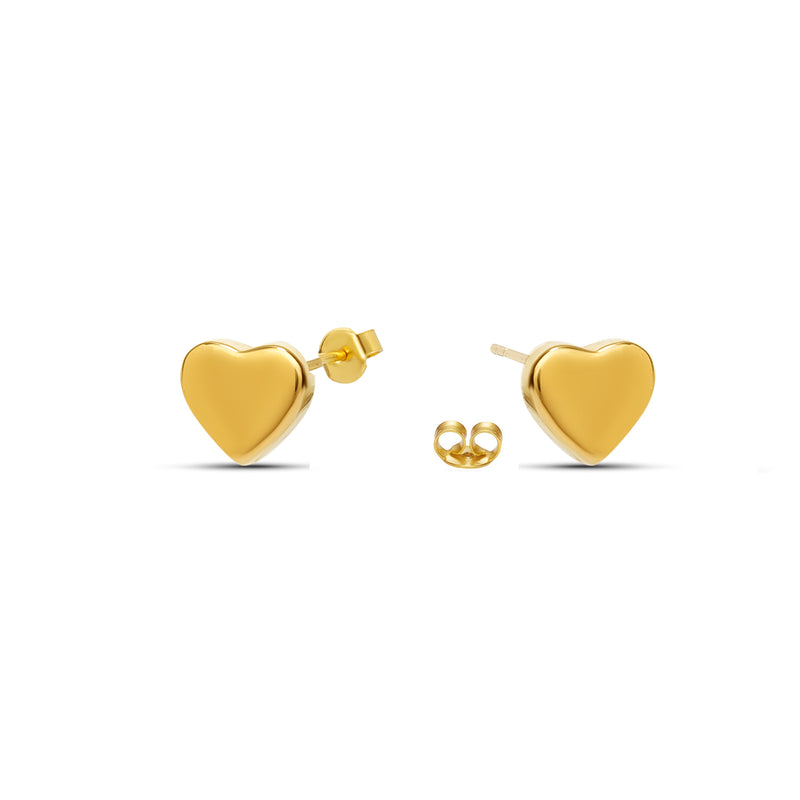 Mosuo Jewellery Herz Gold Ohrringe - Vermeil Letzter Tag