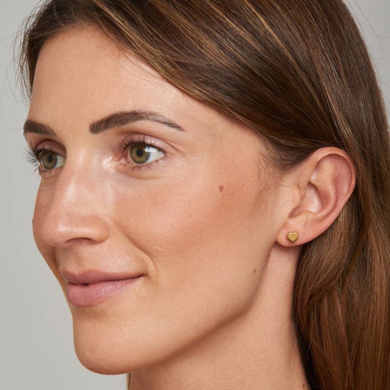 Mosuo Jewellery Herz Gold Ohrringe - Vermeil Letzter Tag