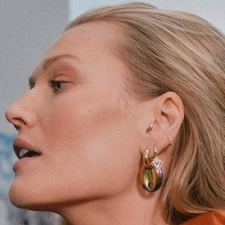 Mosuo Jewellery Dreieck Charm Creolen Discount Store für neue Produkte