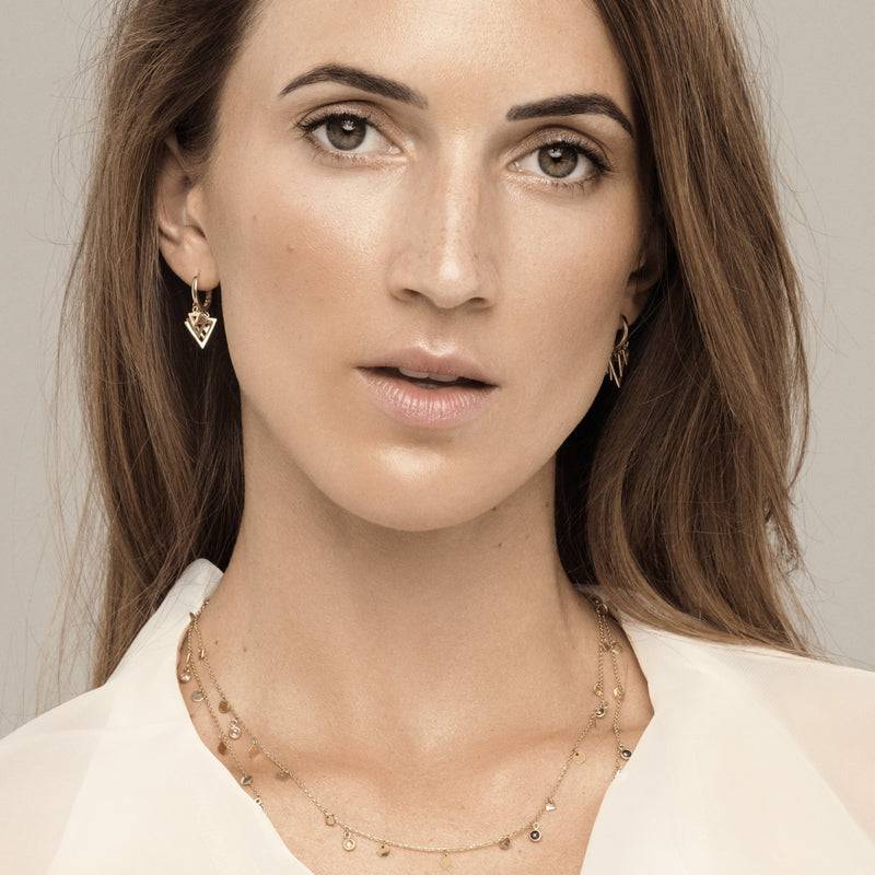 Mosuo Jewellery Dreieck Charm Creolen Nur noch ein Tag übrig
