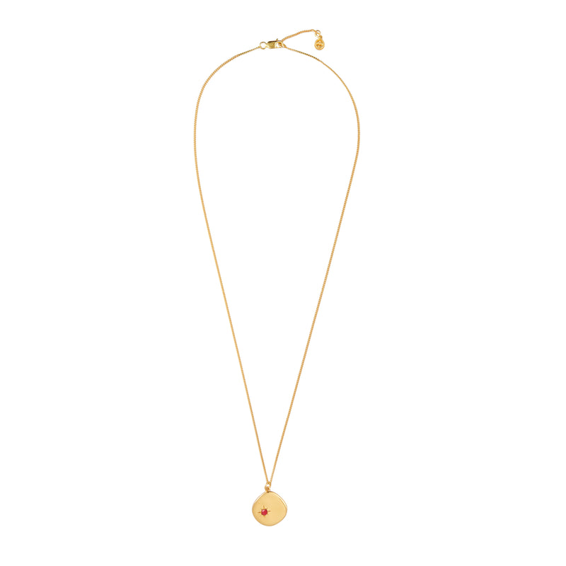Mosuo Jewellery Geburtsstein Halskette Juli - Vermeil & Rubin Meist gekauft