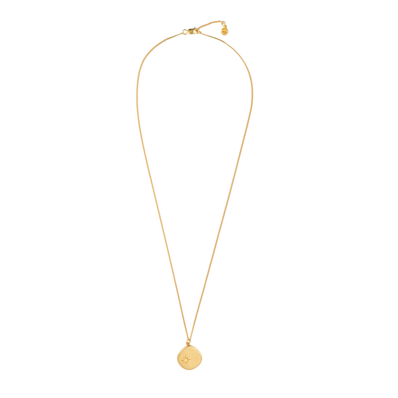 Mosuo Jewellery Geburtsstein Halskette November - Vermeil & Citrin Fabrik Onlineshop