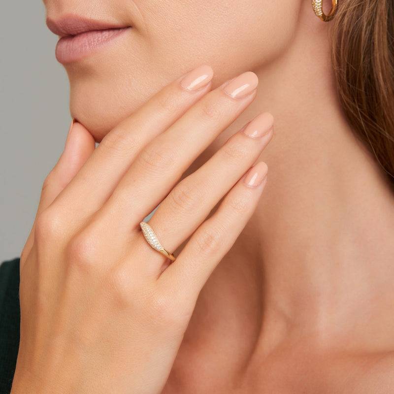 Mosuo Jewellery Athena Topas Ring - Vermeil Rabatt