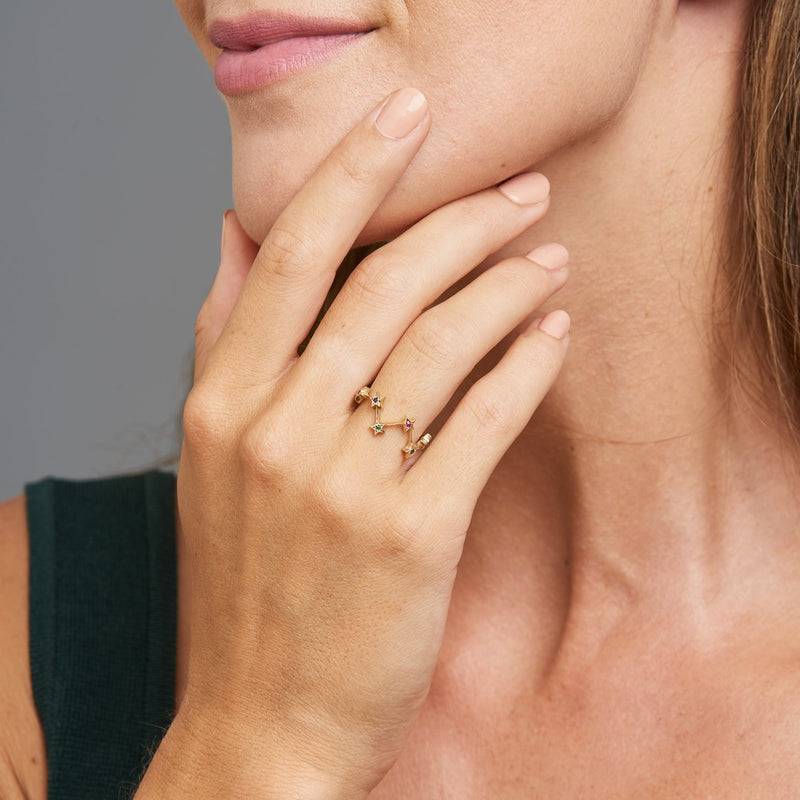 Mosuo Jewellery Regenbogen Stern Ring Großer Ausverkauf