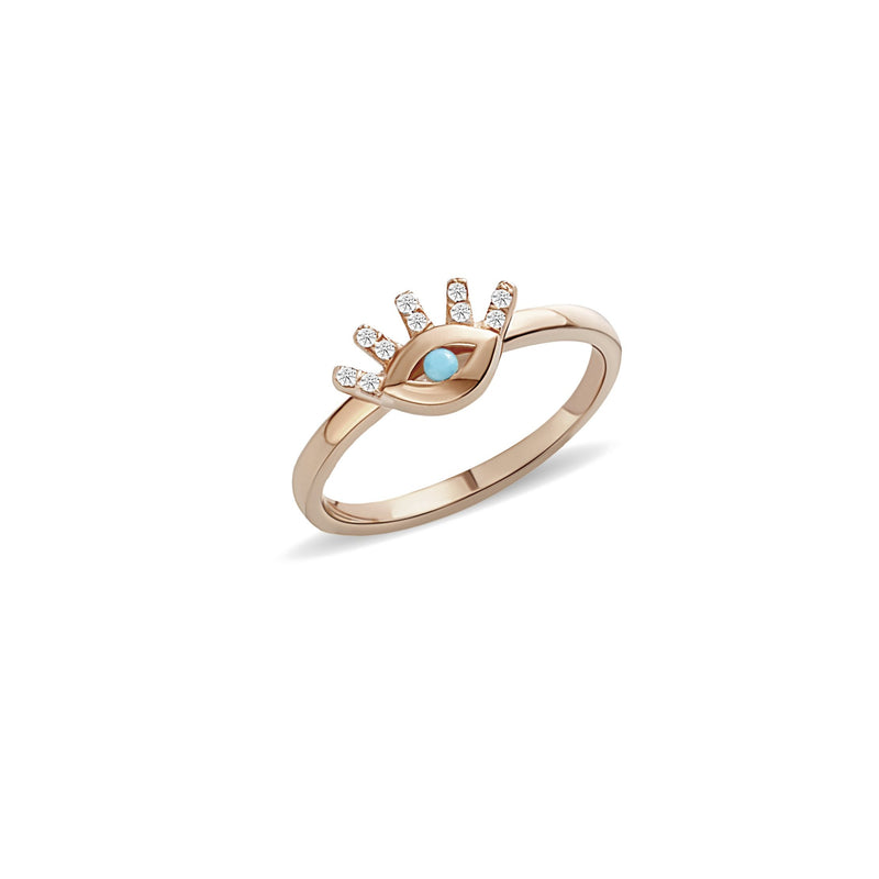 Mosuo Jewellery Türkis Diamant Evil Eye Ring Online Shopping