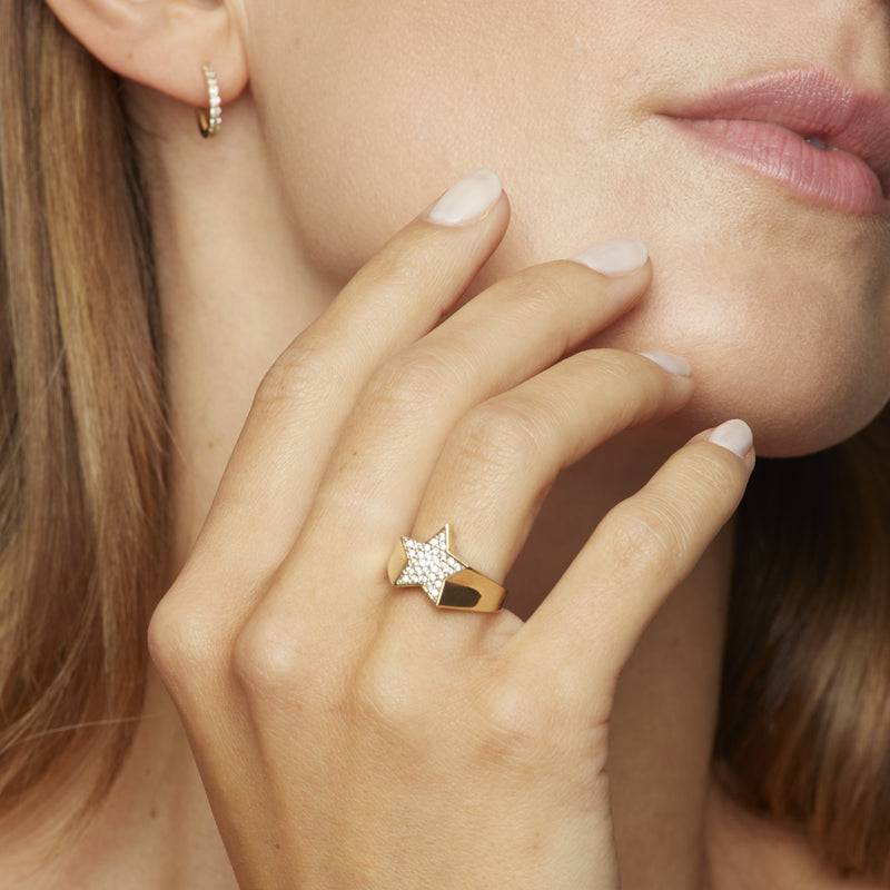 Mosuo Jewellery Diamant Stern Ring Preisnachlass