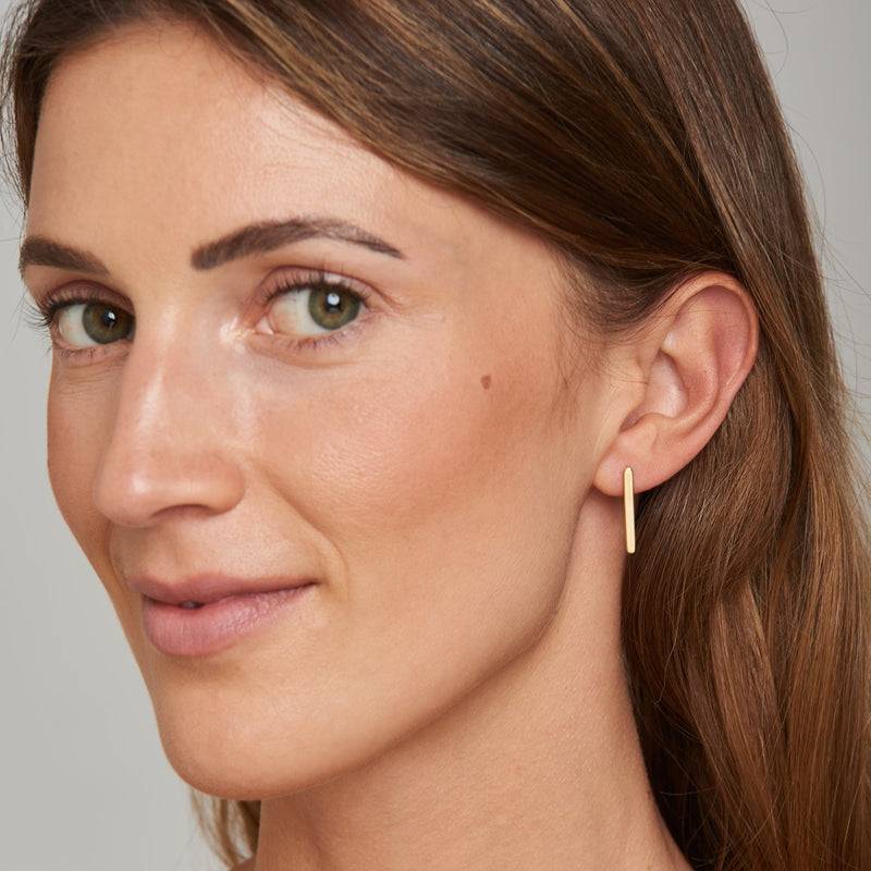 Mosuo Jewellery Gold Stab Ohrringe Lagerräumung