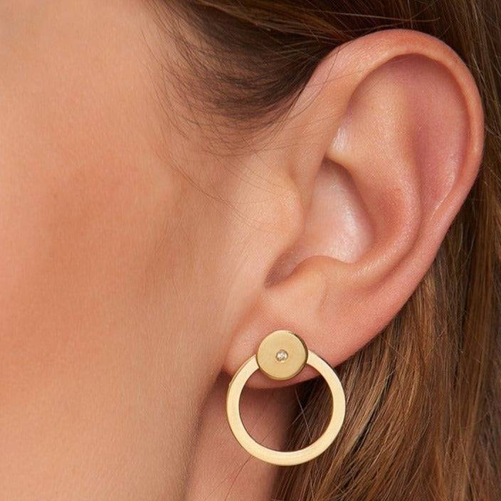 Mosuo Jewellery Brilliant Ohrstecker mit Creole Neueste Mode