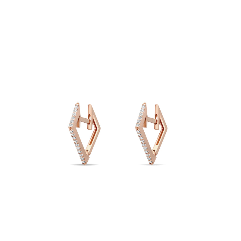 Mosuo Jewellery Eckige Diamant Creolen Blitzangebot