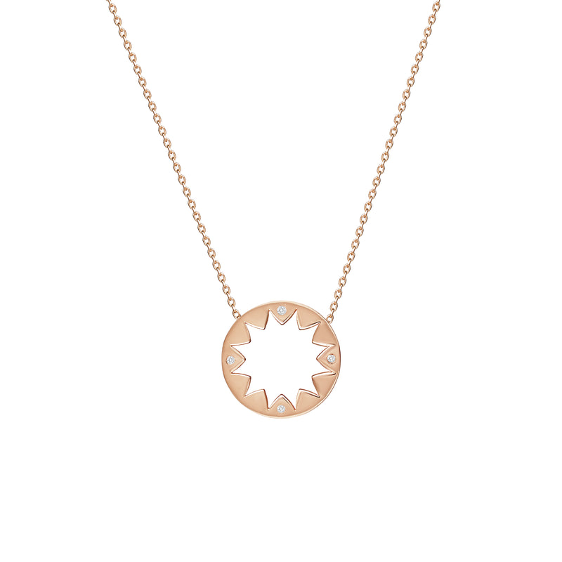 Mosuo Jewellery Sonnen Diamant Anhängerkette Tiefpreis