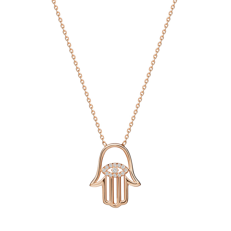 Mosuo Jewellery Hamsa Diamant Halskette Neueste Stile