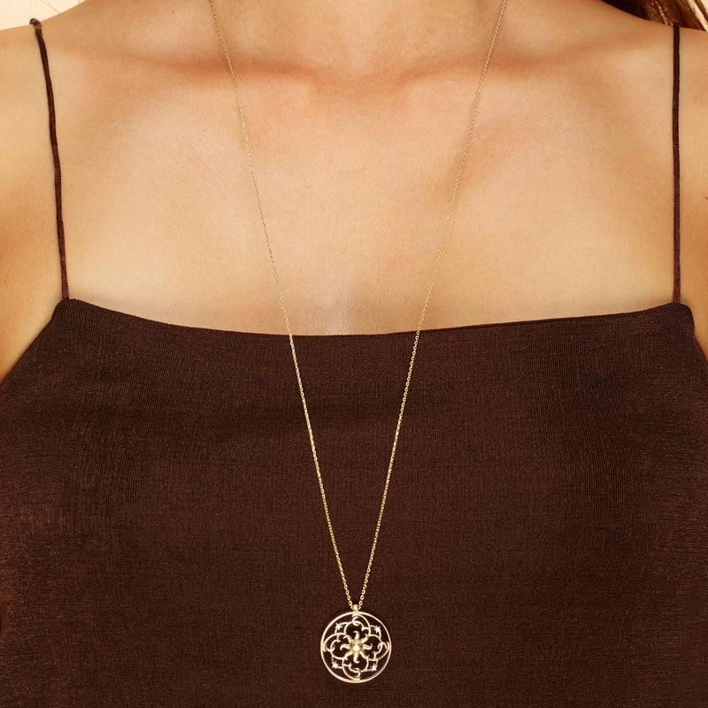 Mosuo Jewellery Himmels Anhängerkette mit Diamanten Letzter Tag